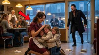 The Triplets Ran Into The Diner Crying—Mafia Boss Followed, Found The Waitress Holding Them