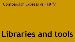 FastifyJs vs Expressjs, a humble comparison: Hands on with JotaonCode