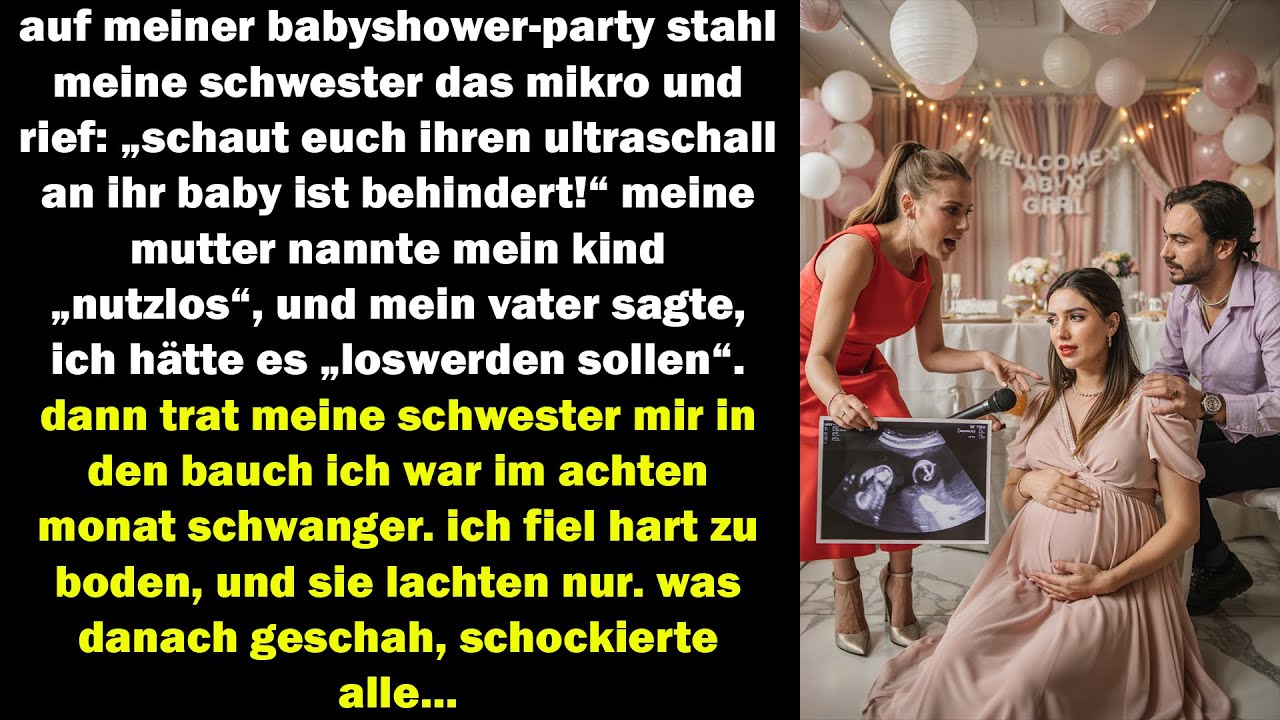 meine schwester stahl das mikro und rief laut, mein ultraschallbild zeige ein behindertes baby
