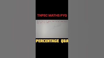 If 15% of 40 is greater than 25% of a number by 2 find number #tnpscmathspyq #percentageaptitude