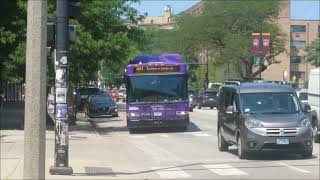 NWU Shuttle Gillig Low Floor HEV 35006 CTA New Flyer D40LF 1932 On Rt 155 D60LFR 4386 On Rt 147