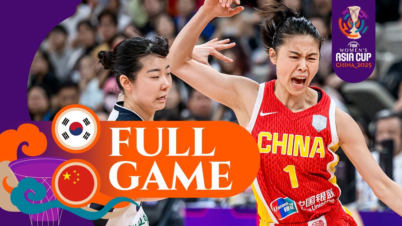 3RD PLACE GAME | China v Korea | Full Basketball Game | FIBA Women's Asia Cup 2025-Division A