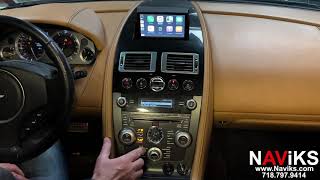 Fits 2006 - 2012 Aston Martin Vantage Apple CarPlay + Android Auto (Wired & Wireless) + USB Media