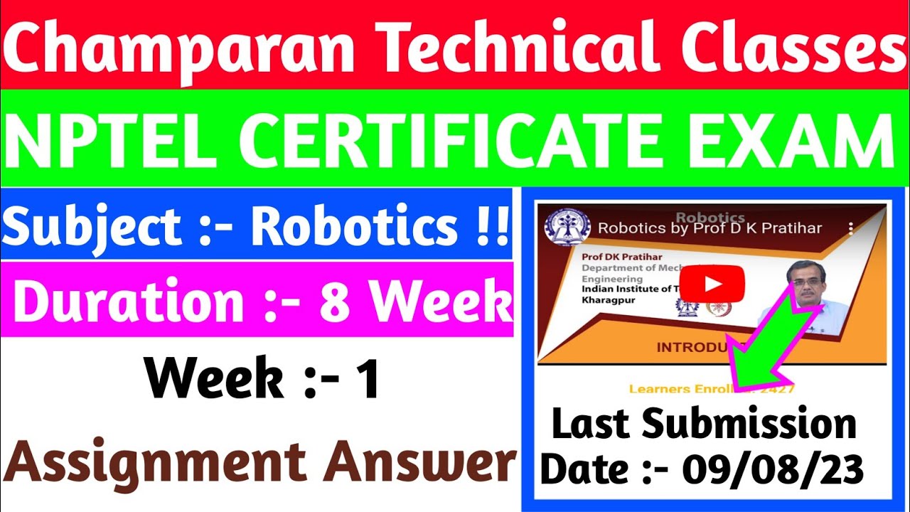 Robotics !! Assignment Answer !! Week 1 Assignment Answer 100 Right