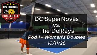 Elite Women’s Doubles Showdown! DC SuperNovas vs. The DelRays | USLPL 50+ Pod 1