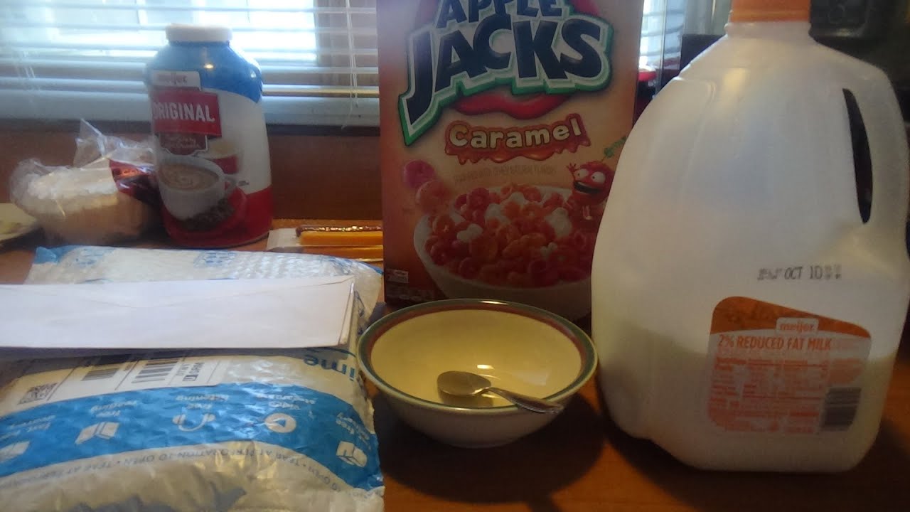 Reviewing Apple Jacks Caramel Cereal/Mail Time YouTube