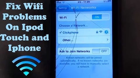 How To: Fix Wifi Problems On Ipod Touch & Iphone