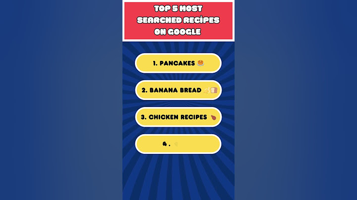 Top 5 Most Searched Recipes on Google 🍽️
