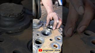 Perfect Valve Seat Installation! Diesel Engine Rebuild Secret 🔥 #Shorts