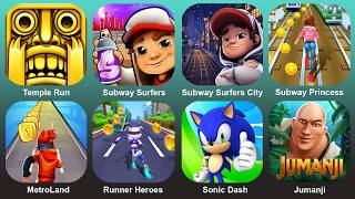 Temple Run,Subway Surf,Subway Surf City,Subway Princess,MetroLand,Runner Heroes,Sonic Dash,Jumanji screenshot 5