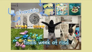 finals week at RISD | stressful & chaotic 💀 | spring semester