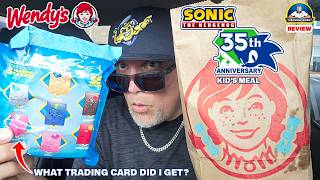 Wendy's® Sonic The Hedgehog Kid's Meal Review! 🦔🪙 | Trading Cards! | theendorsement