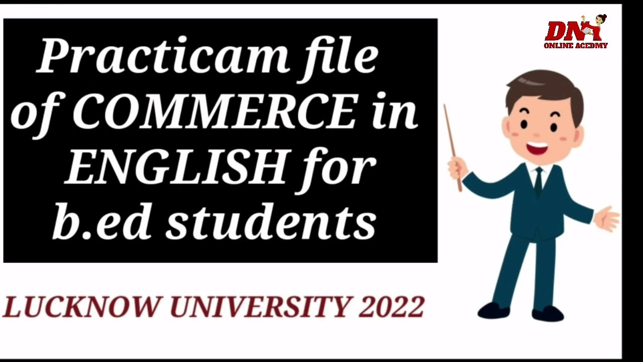 commerce practicum  file in English for b.ed. students 2022