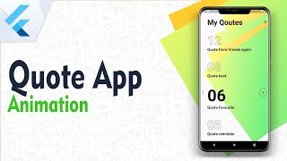 Quotes Application UI from Scratch - Flutter UI Challenges | Speed Code
