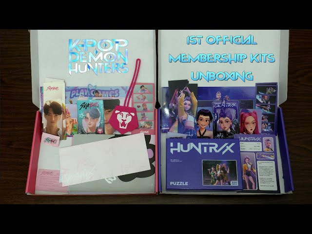 UNBOXING] KPOP DEMON HUNTERS 1st OFFICIAL MEMBERSHIP KITS
