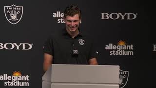 Raiders QB Mendoza speaks after 49ers game
