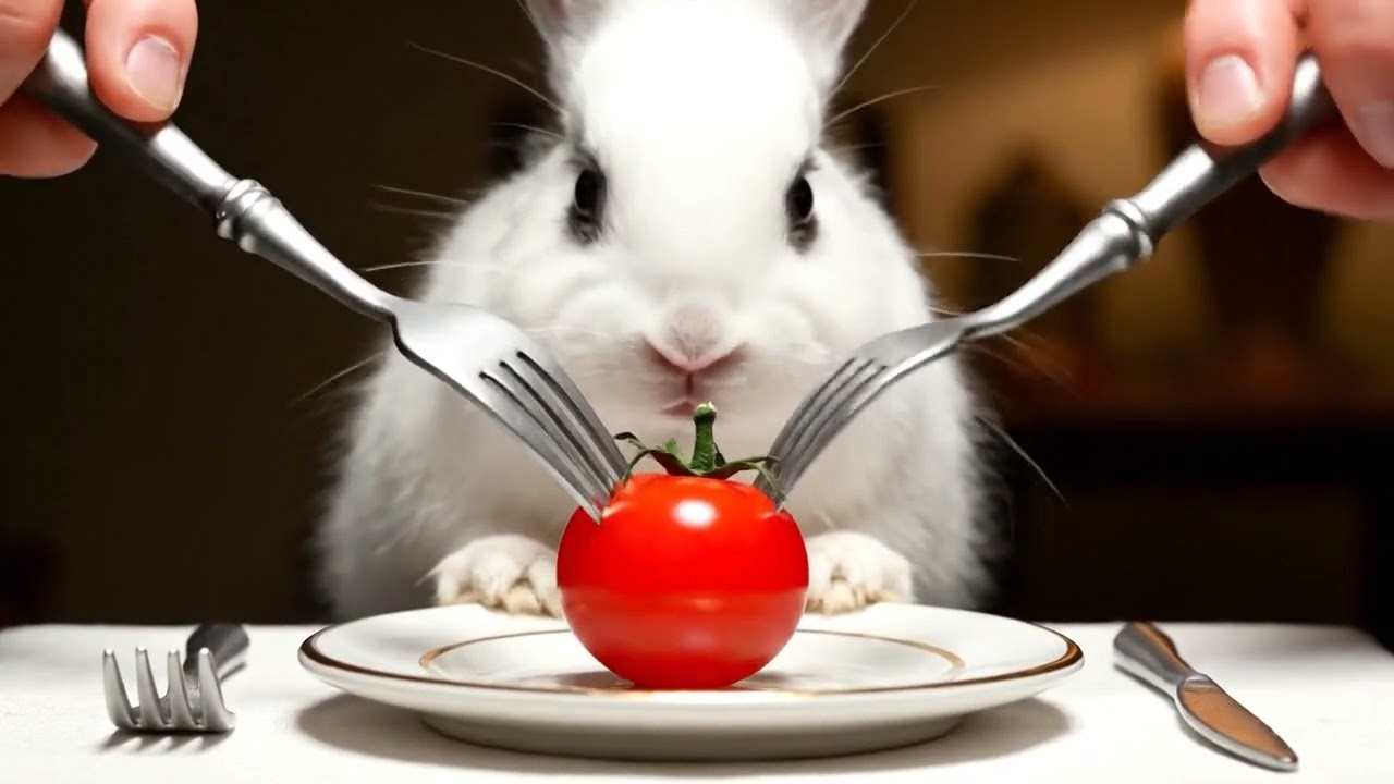 CUTEST THING EVER! 🥹 Baby Bunny having fun all day. 