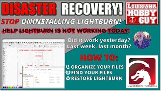 Lightburn File Organization and Disaster Recovery