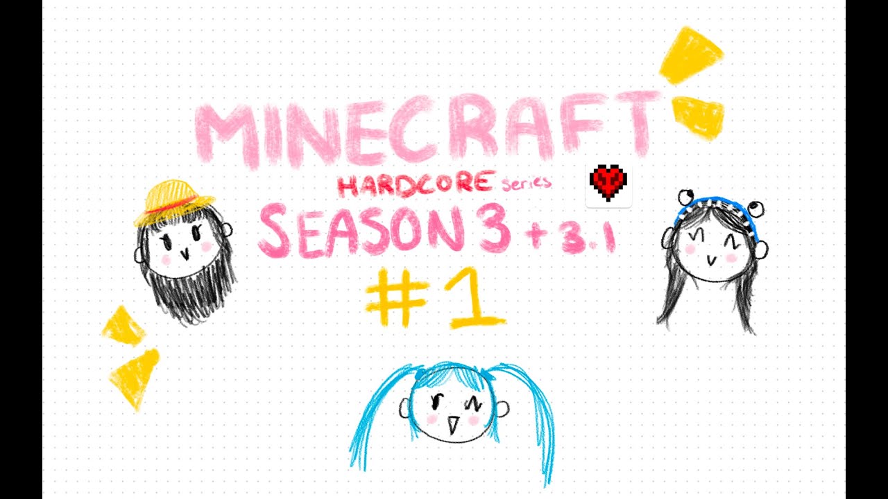 Minecraft Lets play! (Hardcore) Season 3 + 3.1 Ep 1 (Ft: PEACHYPEACHXD)