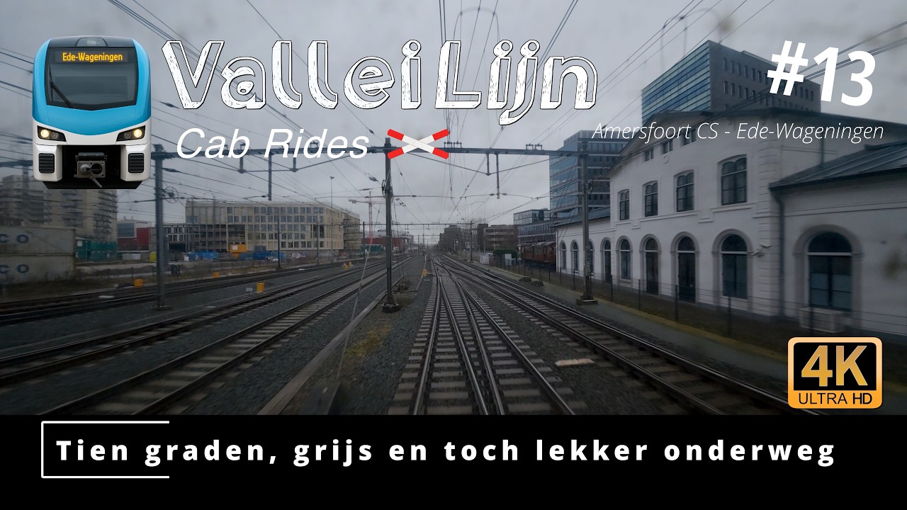 #13 Tien graden, grijs en toch lekker onderweg – Cabinerit Amersfoort CS – Ede-Wageningen.