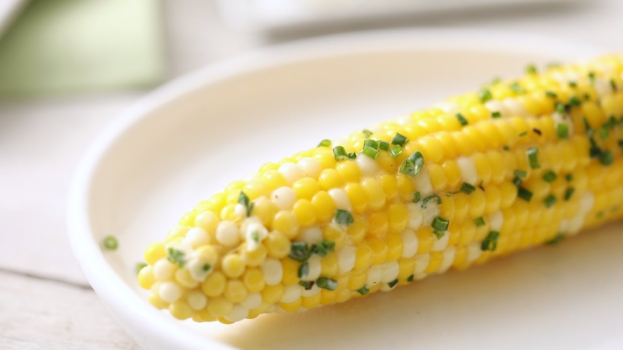 Corn on the Cob with Chive Compound Butter- Martha Stewart