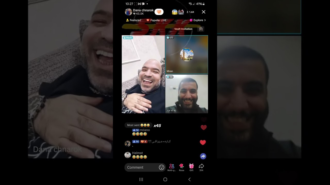 خۆشترین لایڤی تیک تۆک سۆنە تاقانە و بلە غەمبار و دانای چنارۆک 😂😂😂لایڤی ٣ براکە 24/11/2024