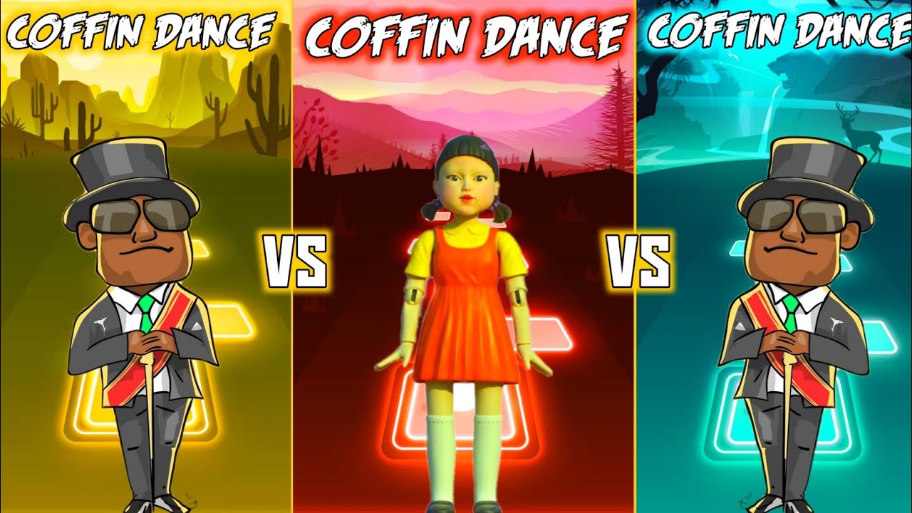 Ready go to ... https://youtu.be/StybE-DVic8 [ Coffin Dance Song - Beat Roller vs Dancing Road vs Tiles Hop]