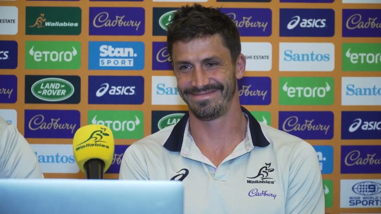 WALLABIES:  Jed Holloway and Jake Gordon press conference ahead of Bledisloe 2