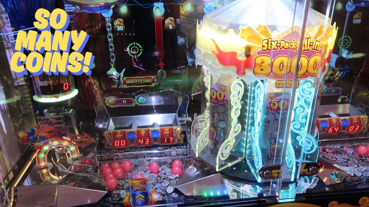Winning over 2500 Tickets!! - Playing TICKET TUMBLER Coin Pusher - Super Fun Coin Pusher!!