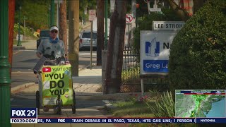 Utah man makes stop in Montgomery County on his walk across America