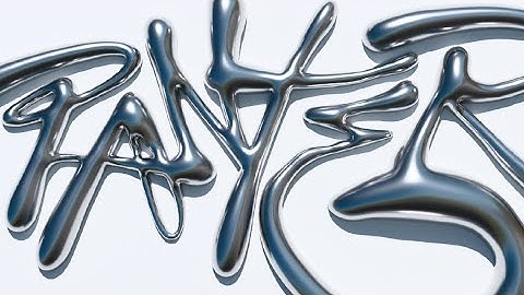 How To Make Liquid Chrome Text In Blender And Illustrator