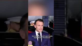 presiden Francis Emmanuel macron tiba di Indonesia