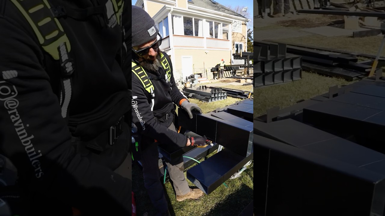 Steel Box Frame Stair 🤙 Full vlog on our channel 🫡