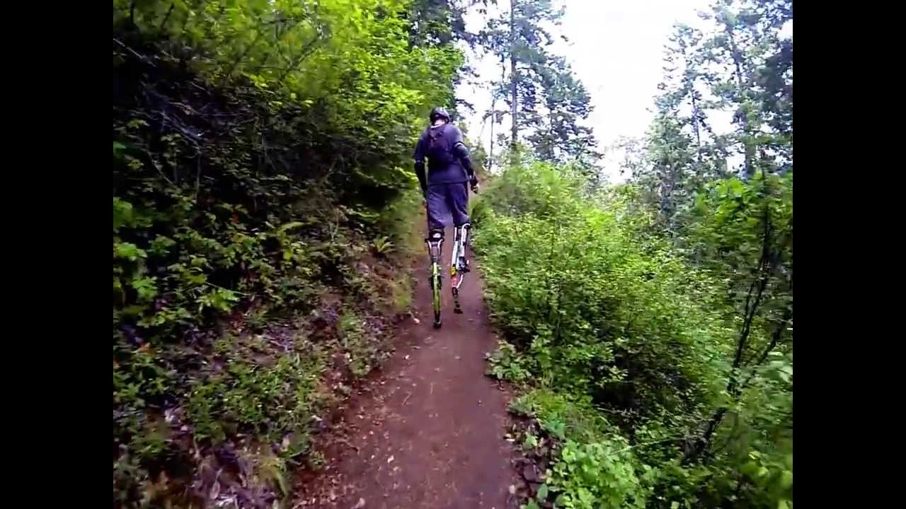 Jumping Stilts Off Road Trail hiking YouTube