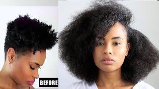 How I GREW OUT my Natural Hair LONG &amp; FAST! ( One step hair growth tip) + BIG Surprise!