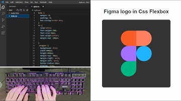 ASMR Programming - Figma Logo using CSS Flexbox - No Talking