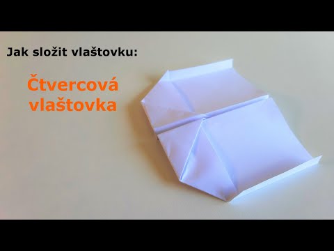 Čtvercová vlaštovka – Jak složit vlaštovku z papíru – ORIGAMI