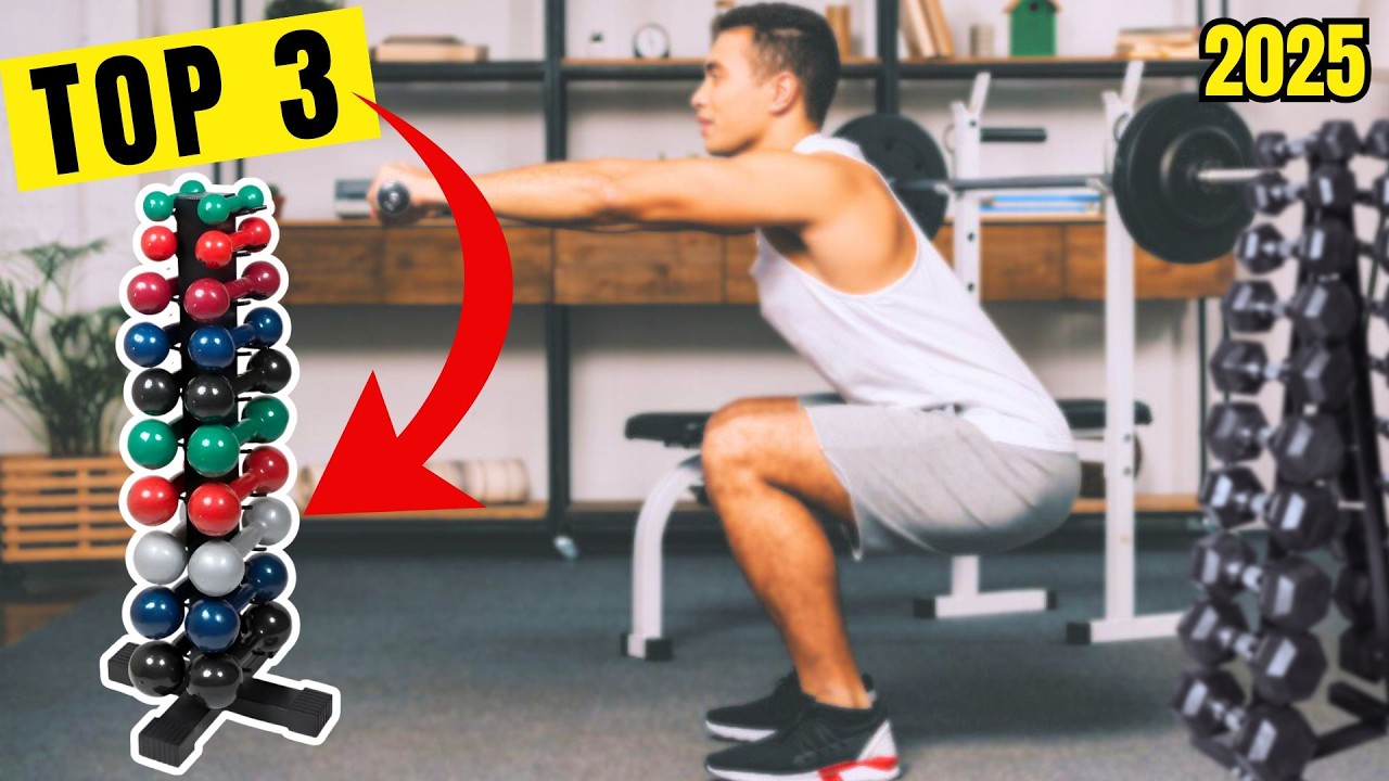 Top 3 Suportes para Halteres até 10kg 2025! Academia em Casa de forma Organizada!