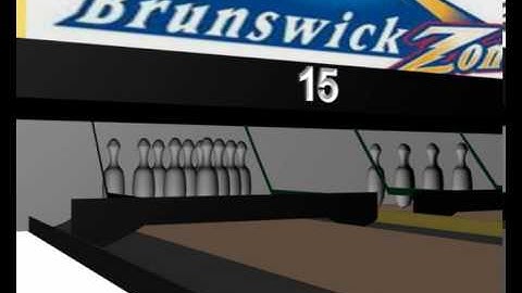 3D bowling alley