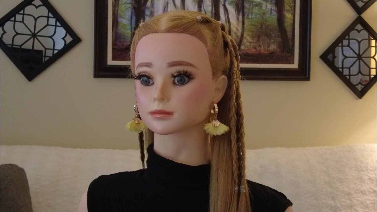 Fall Hairstyle & Makeup 🍁 ASMR 🍁 Braids Hairstyling - Hair Fixing - Perfectionist - Finishing Touch 