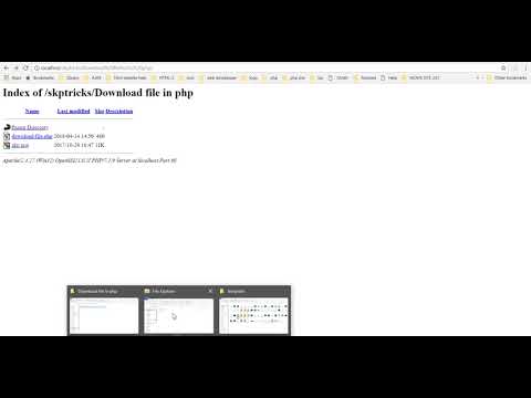 How to Download Files From Sever to Using PHP Script