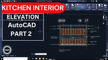 Kitchen Interior Elevation Design part 2 in AutoCAD