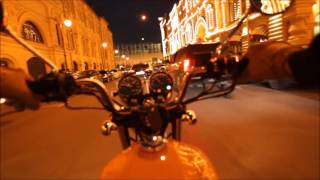 Honda CB 400 SS (Площадка и ночная Москва)