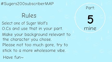Map call  OPEN 7/14  (7 Parts open)  #Sugers200subscriberMAP  (Read description for more info)