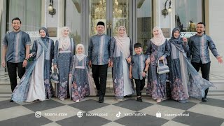 BAJU LEBARAN 2024 Sarimbit Cindai Kembang by Kazami
