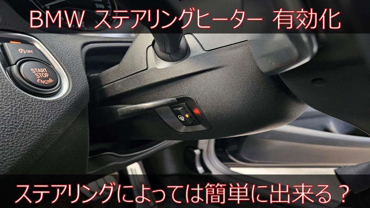 ステアリングヒーター有効化】BMW スイッチとコーディングだけで簡単