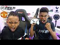 Can i Beat My Little Brother at Fifa 21 Man Utd vs Tottenham | KAILEM