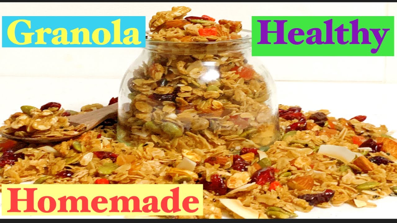 Easy & healthy homemade granola recipe/all natural & nutritious granola