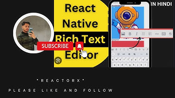 react-native-pell-rich-editor || Mastering Rich Text Editing in React Native 📝✨ #youtube
