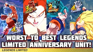 Worst To Best Legends Limited Anniversary Unit in Dragon Ball Legends